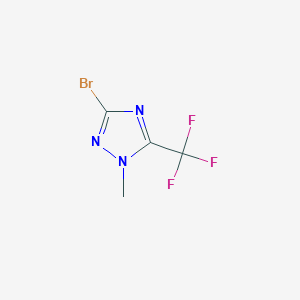 molecular formula C4H3BrF3N3 B1450291 3-溴-1-甲基-5-(三氟甲基)-1H-1,2,4-三唑 CAS No. 1609402-81-4
