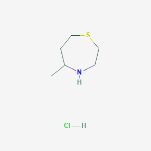 molecular formula C6H14ClNS B1450303 5-甲基-1,4-噻杂戊烷盐酸盐 CAS No. 1795491-77-8