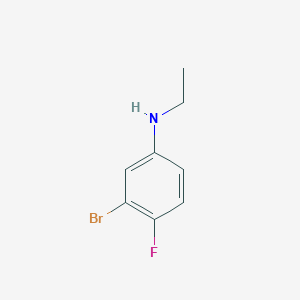 B1450309 3-bromo-N-ethyl-4-fluoroaniline CAS No. 1565911-61-6