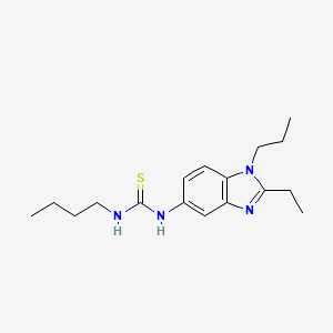 N-Butyl-N'-(2-ethyl-1-propyl-1H-benzimidazol-5-yl)thiourea