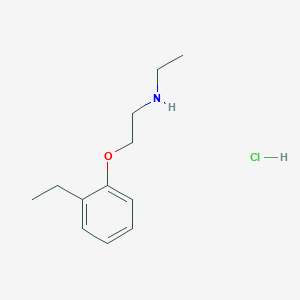 molecular formula C12H20ClNO B1450313 N-乙基-2-(2-乙基苯氧基)乙胺盐酸盐 CAS No. 1609404-36-5