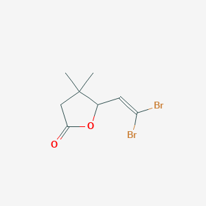 5-(2,2-Dibromoethenyl)-4,4-dimethyloxolan-2-one