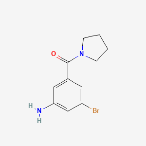 3-Bromo-5-[(pyrrolidin-1-yl)carbonyl]aniline