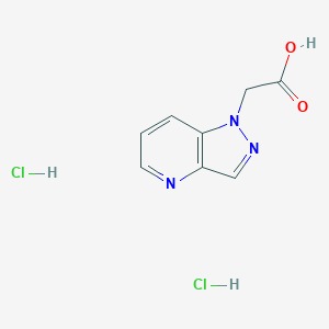 2-{1H-pyrazolo[4,3-b]pyridin-1-yl}acetic acid dihydrochloride
