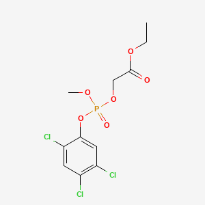 Ethyl ((methoxy(2,4,5-trichlorophenoxy)phosphinyl)oxy)acetate