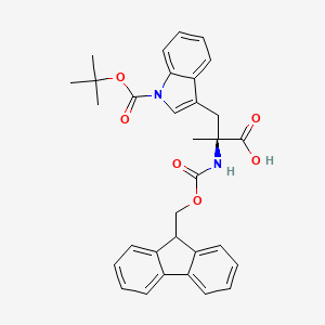 molecular formula C32H32N2O6 B1450344 Fmoc-|A-Me-Trp(Boc)-OH CAS No. 1315449-98-9