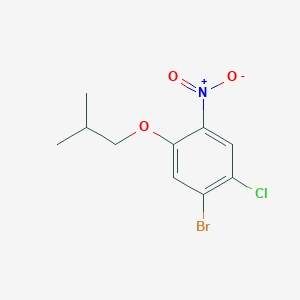 molecular formula C10H11BrClNO3 B1450359 1-溴-2-氯-5-异丁基-4-硝基苯 CAS No. 1393441-78-5