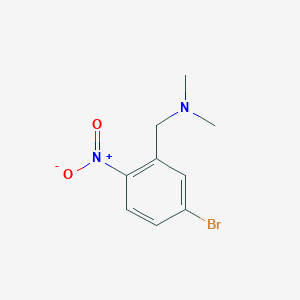 molecular formula C9H11BrN2O2 B1450360 N,N-Dimethyl 5-bromo-2-nitrobenzylamine CAS No. 1400644-49-6