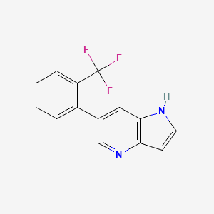 6-(2-(Trifluoromethyl)phenyl)-1H-pyrrolo[3,2-b]pyridine