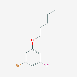 B1450385 1-Bromo-3-fluoro-5-(pentyloxy)benzene CAS No. 1163249-89-5