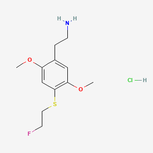 molecular formula C12H19ClFNO2S B1450394 2,5-二甲氧基-4-(2-氟乙硫基)苯乙胺盐酸盐 CAS No. 854085-27-1
