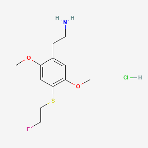 molecular formula C12H19ClFNO2S B1450394 2,5-Dimethoxy-4-(2-fluoroethylthio)phenethylamine hydrochloride CAS No. 854085-27-1