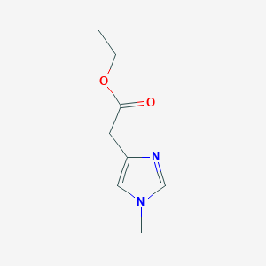 molecular formula C8H12N2O2 B1450399 Ethyl 2-(1-methyl-1H-imidazol-4-yl)acetate CAS No. 916792-95-5