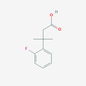 molecular formula C11H13FO2 B1450400 3-(2-氟苯基)-3-甲基丁酸 CAS No. 1226160-51-5
