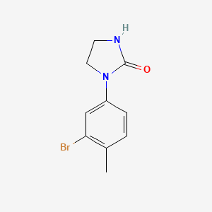 molecular formula C10H11BrN2O B1450427 1-(3-Bromo-4-methylphenyl)-imidazolidin-2-one CAS No. 1539461-73-8