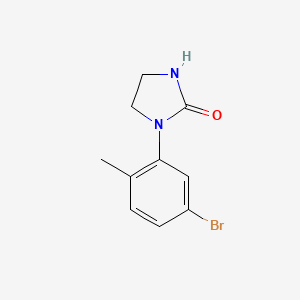 molecular formula C10H11BrN2O B1450428 1-(5-Bromo-2-methylphenyl)-imidazolidin-2-one CAS No. 1498996-35-2