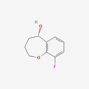 molecular formula C10H11FO2 B1450433 (5S)-9-fluoro-2,3,4,5-tetrahydro-1-benzoxepin-5-ol CAS No. 1568193-23-6