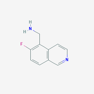 molecular formula C10H9FN2 B1450434 (6-Fluoroisoquinolin-5-yl)methanamine CAS No. 1542364-49-7