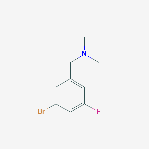 molecular formula C9H11BrFN B1450445 1-(3-bromo-5-fluorophenyl)-N,N-dimethylmethanamine CAS No. 1513433-14-1