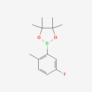 molecular formula C13H18BFO2 B1450456 2-(5-Fluoro-2-methylphenyl)-4,4,5,5-tetramethyl-1,3,2-dioxaborolane CAS No. 1030832-38-2
