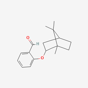 molecular formula C17H22O2 B1450458 2-({1,7,7-三甲基双环[2.2.1]庚烷-2-基}氧基)苯甲醛 CAS No. 1560334-63-5