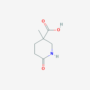 molecular formula C7H11NO3 B1450474 3-Methyl-6-oxopiperidine-3-carboxylic acid CAS No. 1517180-89-0