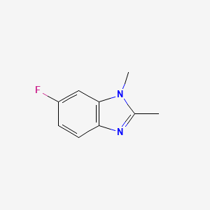 molecular formula C9H9FN2 B1450478 6-氟-1,2-二甲基-1H-苯并[d]咪唑 CAS No. 1505202-44-7