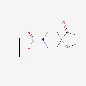 molecular formula C13H21NO4 B1450480 tert-Butyl 4-oxo-1-oxa-8-azaspiro[4.5]decane-8-carboxylate CAS No. 1782622-45-0