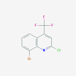 molecular formula C10H4BrClF3N B1450483 8-Bromo-2-chloro-4-(trifluoromethyl)quinoline CAS No. 1283719-72-1