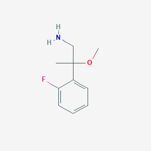 molecular formula C10H14FNO B1450486 2-(2-Fluorophenyl)-2-methoxypropan-1-amine CAS No. 933751-44-1