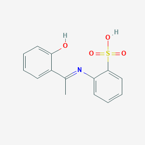 2-{[1-(6-Oxocyclohexa-2,4-dien-1-ylidene)ethyl]amino}benzene-1-sulfonic acid