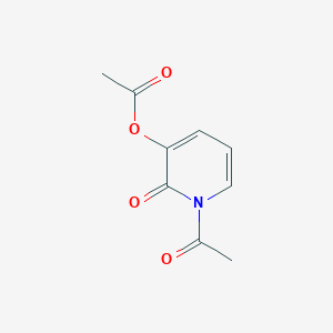 2(1H)-Pyridinone, 1-acetyl-3-(acetyloxy)-