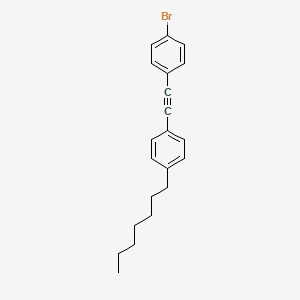 1-Bromo-4-[(4-heptylphenyl)ethynyl]benzene