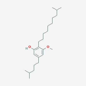 molecular formula C24H42O2 B14504992 3-Methoxy-2-(9-methyldecyl)-5-(4-methylpentyl)phenol CAS No. 63953-42-4