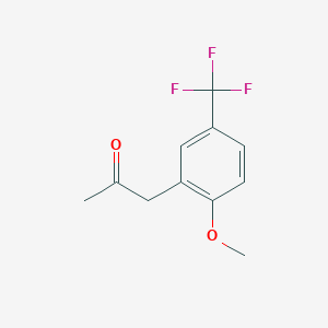 molecular formula C11H11F3O2 B1450502 1-(2-甲氧基-5-(三氟甲基)苯基)丙酮 CAS No. 1354819-39-8