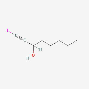 1-Octyn-3-ol, 1-iodo-