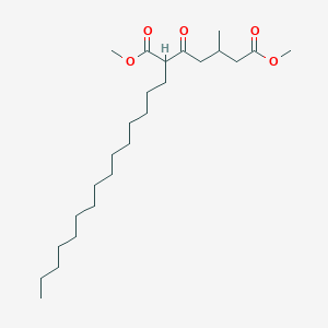 Dimethyl 5-methyl-3-oxo-2-pentadecylheptanedioate