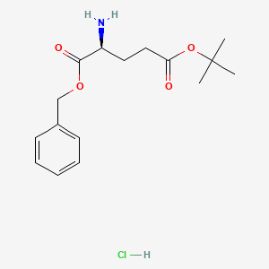 molecular formula C16H24ClNO4 B1450522 (S)-1-苄基 5-叔丁基 2-氨基戊二酸盐酸盐 CAS No. 98102-32-0