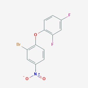 molecular formula C12H6BrF2NO3 B1450525 2-溴-1-(2,4-二氟苯氧基)-4-硝基苯 CAS No. 183110-56-7