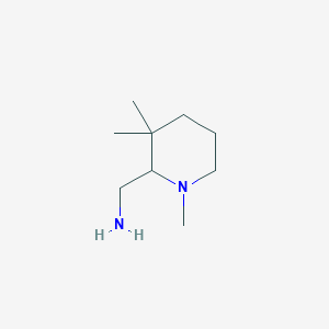 molecular formula C9H20N2 B1450531 (1,3,3-Trimetilpiperidin-2-il)metanamina CAS No. 1803605-56-2