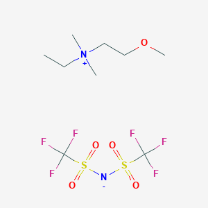 molecular formula C9H18F6N2O5S2 B1450533 乙基(2-甲氧基乙基)二甲基铵双(三氟甲磺酰)酰亚胺 CAS No. 557788-37-1