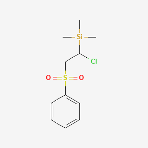 [2-(Benzenesulfonyl)-1-chloroethyl](trimethyl)silane