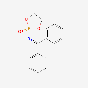 2-[(Diphenylmethylidene)amino]-1,3,2lambda~5~-dioxaphospholan-2-one