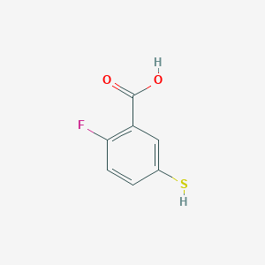 B1450549 2-Fluoro-5-sulfanylbenzoic acid CAS No. 1378826-34-6