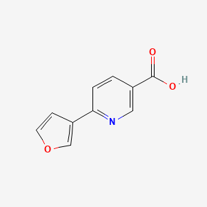 molecular formula C10H7NO3 B1450561 6-(Furan-3-yl)nicotinic acid CAS No. 1192977-14-2
