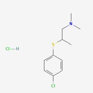 Propylamine, 2-(p-chlorophenylthio)-N,N-dimethyl-, hydrochloride