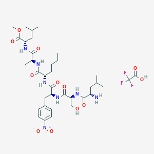 molecular formula C36H56F3N7O12 B1450568 LSF(NO2)-Nle-AL-甲基酯三氟乙酸酯 CAS No. 99764-63-3