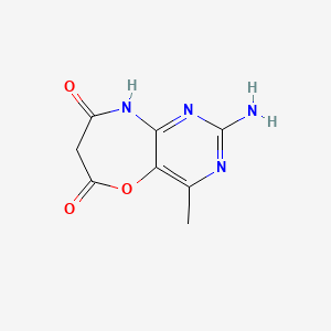 2-Amino-4-methylpyrimido[5,4-b][1,4]oxazepine-6,8(7H,9H)-dione