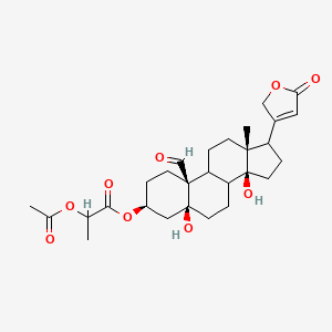 alpha-Acetyloxypropionyl-k-strophanthidin