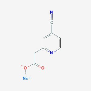 molecular formula C8H5N2NaO2 B1450572 2-(4-氰基吡啶-2-基)乙酸钠 CAS No. 1803611-61-1